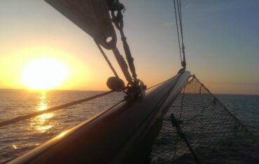 zeezeilen tallship Kanaal zonsondergang kluiverboom kluivernet