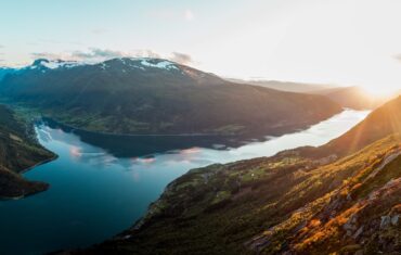 Nordfjord sunset Norway