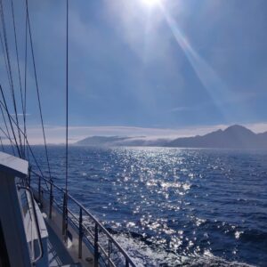 zeilen op zeilschip Baltic