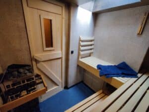 Sauna des Segelschiffs Baltic